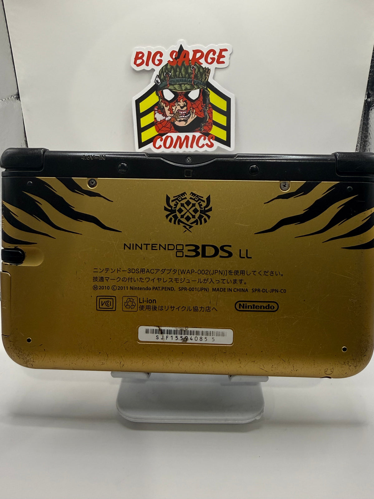 Limited Edition Nintendo 3DS LL Monster Hunter 4 Rajang Gold Console-32gb