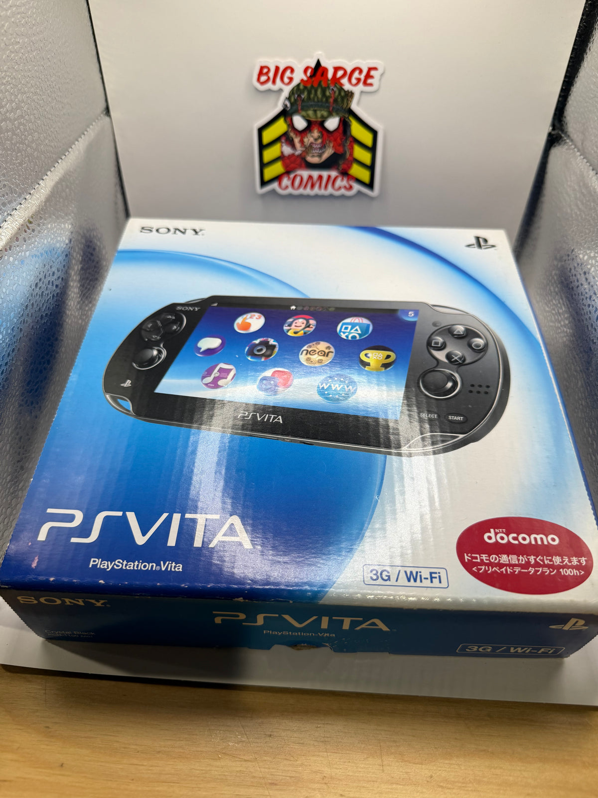 Sony Vita PCH-1100 OLED Black 3G/Wi-Fi (CIB) Complete in Box + 8GB Memory Card