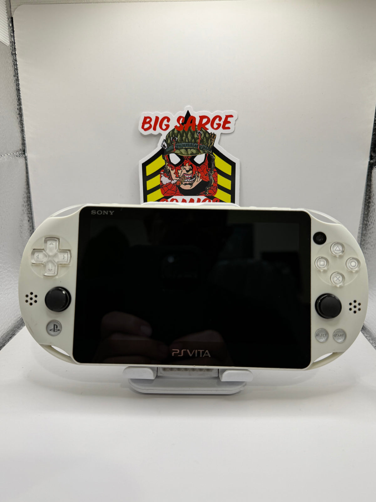 Alpine White Sony PS Vita PCH-2000 128GB micro sd card. Region Free Handheld Console