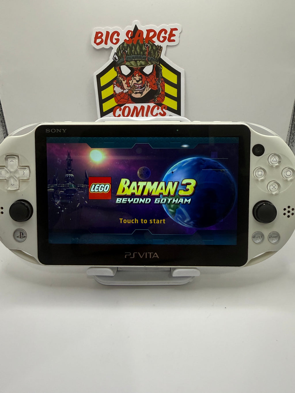 Alpine White Sony PS Vita PCH-2000 128GB micro sd card. Region Free Handheld Console
