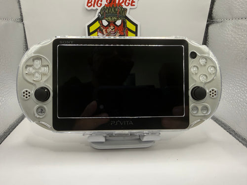 Alpine White Sony PS Vita PCH-2000 128GB micro sd card. Region Free Handheld Console