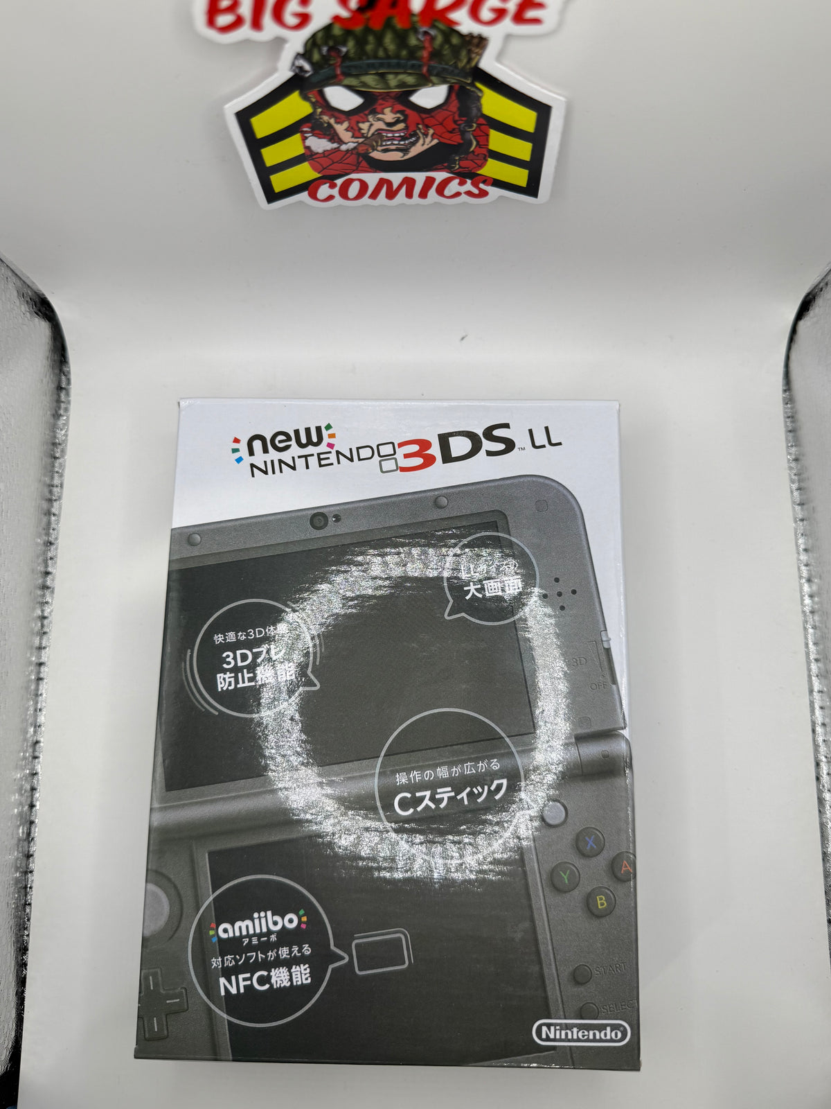 Nintendo NEW 3DS LL Metallic Black Console Japan Region-Free CIB 128GB SD + Case