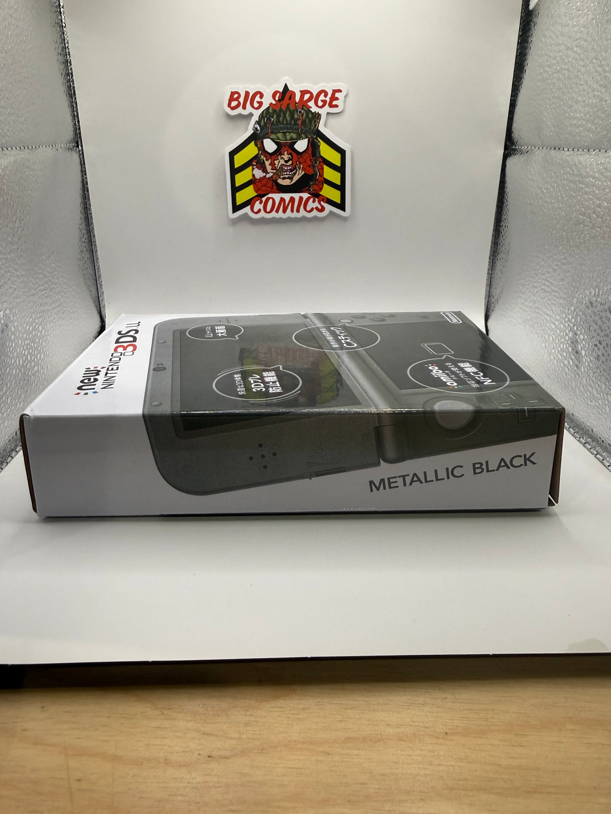 Nintendo NEW 3DS LL Metallic Black Console Japan Region-Free CIB 128GB SD + Case