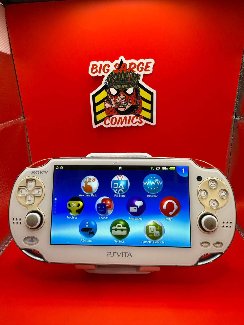 White Sony PlayStation Vita 1000 (PCH-1000)  128GB Region Free