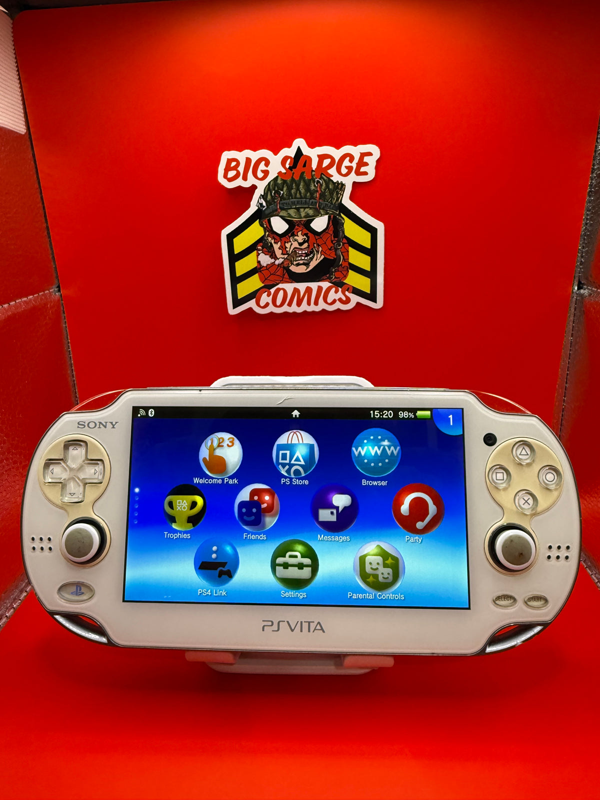 White Sony PlayStation Vita 1000 (PCH-1000)  128GB Region Free