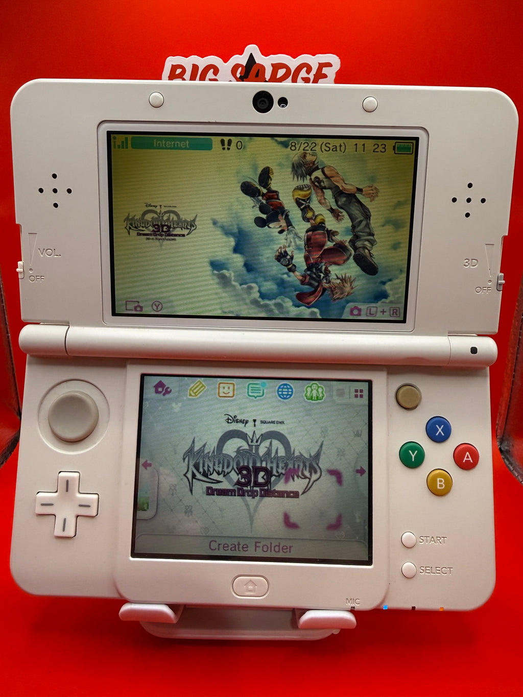 Nintendo New 3DS Super Nintendo Style – 128GB – Clean & Tested -w/ Charger.