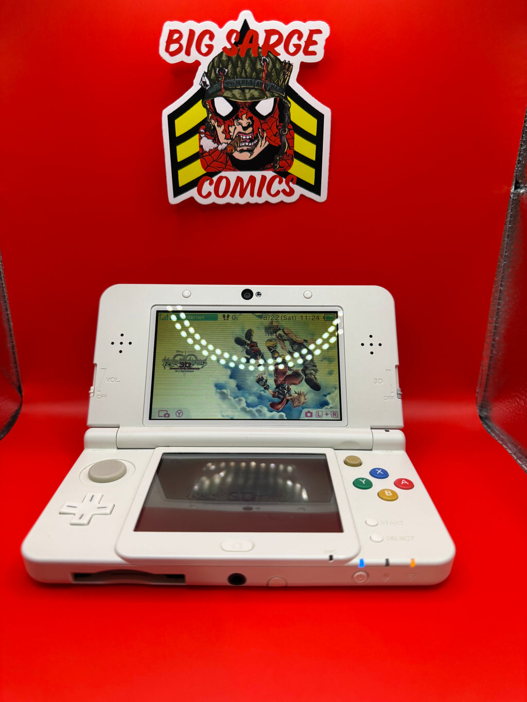 Nintendo New 3DS Super Nintendo Style – 128GB – Clean & Tested -w/ Charger.