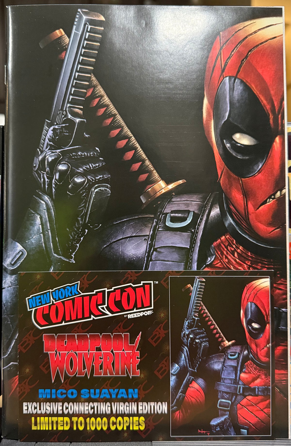 Deadpool/Wolverine #9 – NYCC 2025 Mico Suayan Exclusive Connecting Virgin Edition