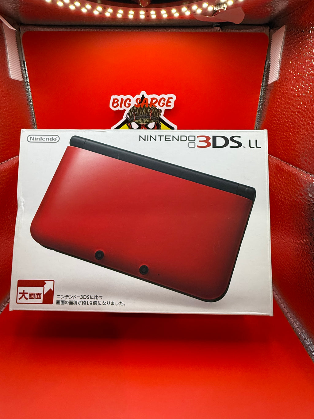 🎮 Nintendo 3DS LL RED Region-Free Console – 64GB SD Card – CIB – Manuals – Charger