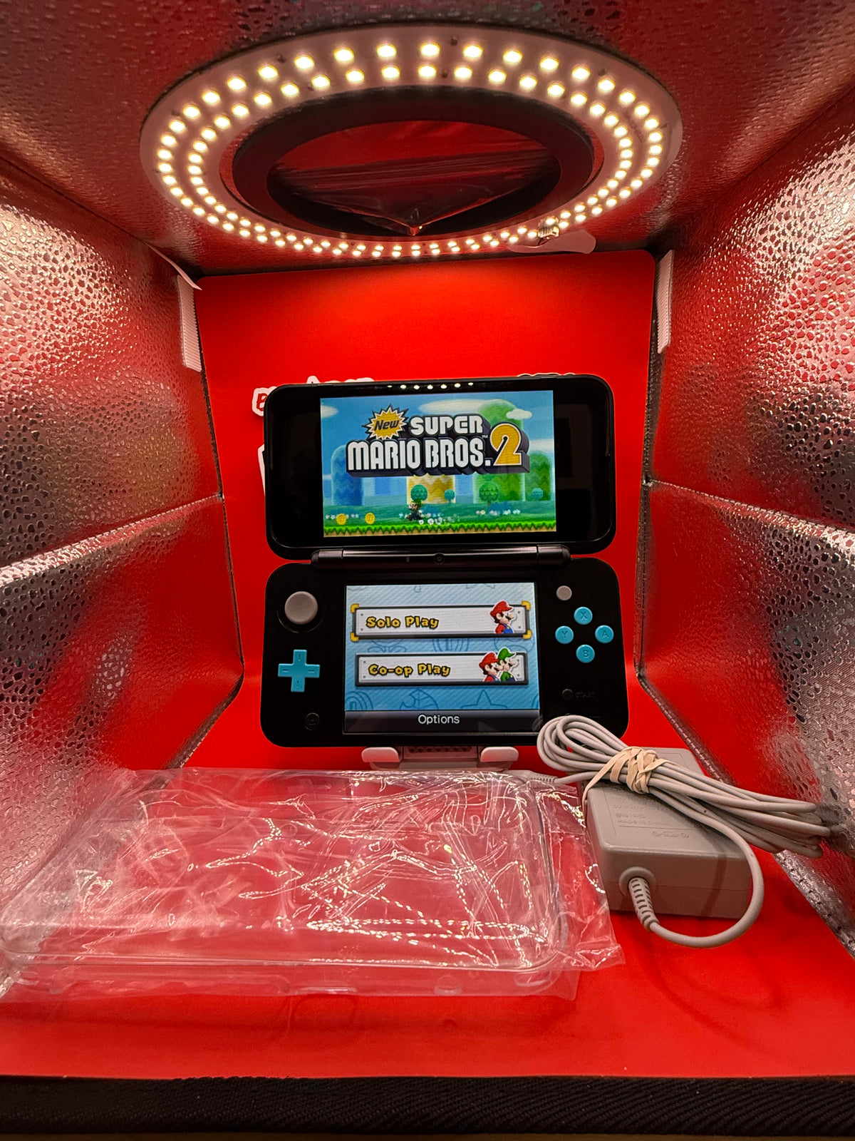 Nintendo New 2DS LL Black & Teal – Japanese Import – 128GB Micro SD Card