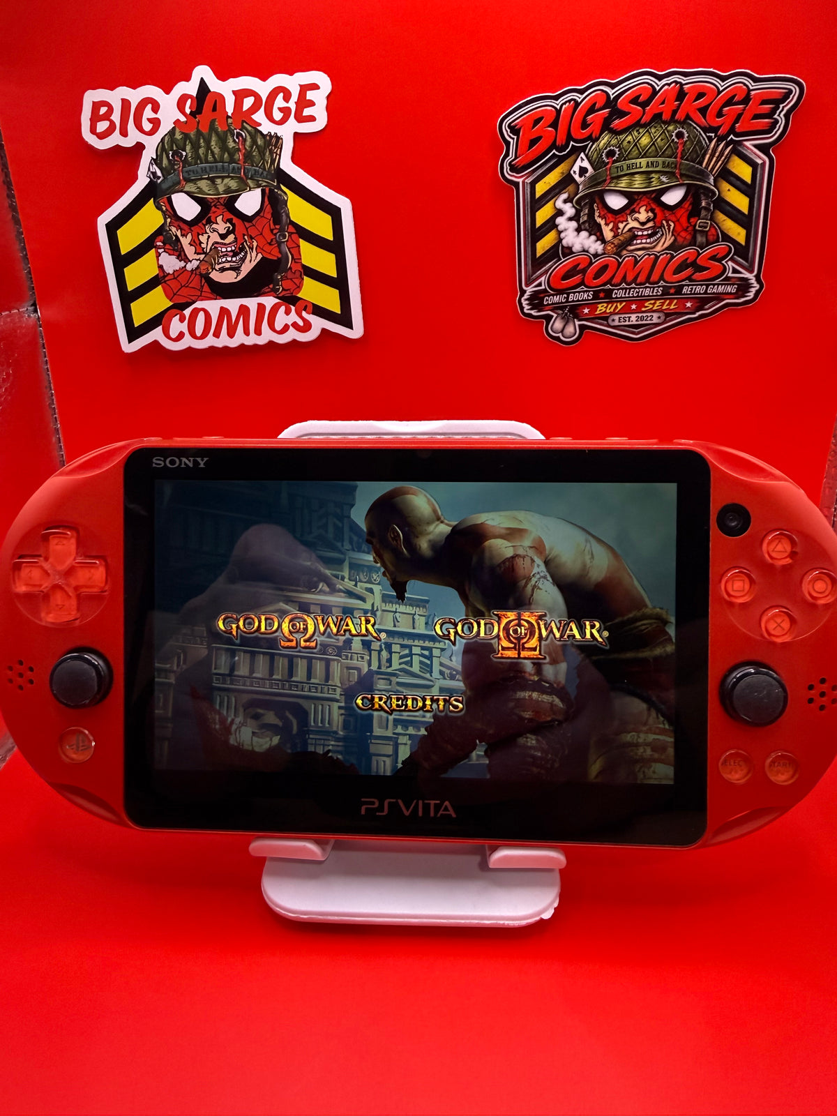 Used Red Sony PlayStation Vita 2000 – 128GB – Very Good Condition