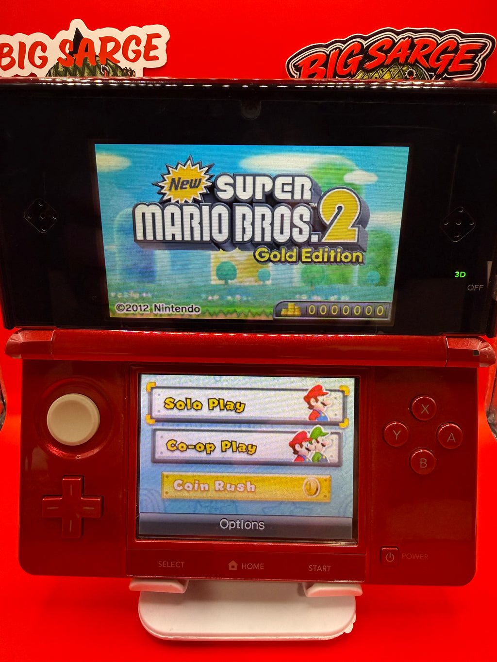 Nintendo 3DS Japanese Crimson Red – 128GB micro SD card